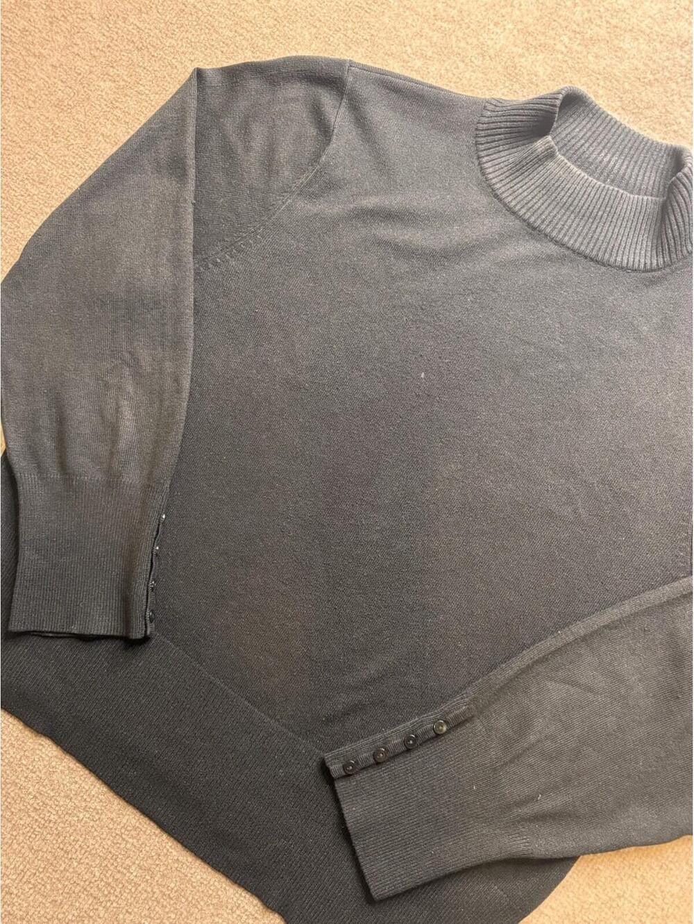 Vintage Field Gear Cable Knit Sweater 2X Black Sweater 810